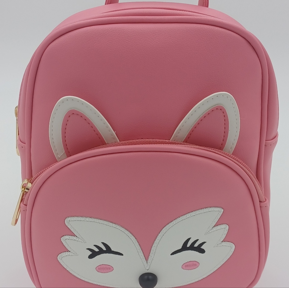 Pink Mini Backpack with white Fox - Picture 5 of 5